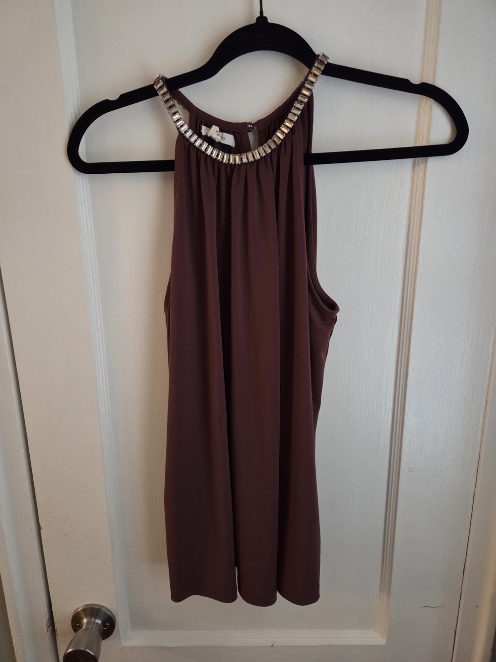 Maurices Jeweled Halter Camisole - Mauve